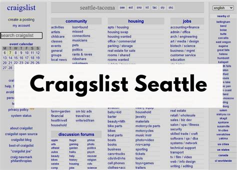 craigslist by owner seattle.